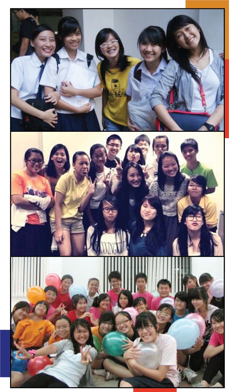 Fiona with the Dunman High community